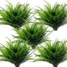Plantas artificiais TURNMEON Ferns 8 pacotes de decoração ao ar livre