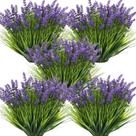 Plantas artificiais Zeyune Monkey Grass com flores x36 (35cm)