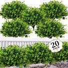 Plantas de buxo com vegetação artificial ColoPlay x20 para decoração