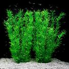Plantas de plástico para decoração de aquário JIHAQUA Extra Large 53 cm verdes