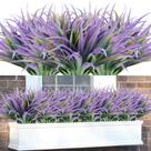 Plantas falsas de grama artificial Phliofd 16 unidades resistentes a UV