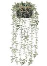 Plantas suspensas artificiais Mkono Eucalyptus em vaso galvanizado