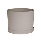 Planter Bloem Mathers 21 cm bege com bandeja de pires