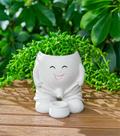 Planter RZOIKZOI Quirky Cute Smiley Face Naughty Boy White Planter RZOIKZOI Quirky Cute Smiley Face Naughty Boy White