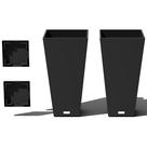 Planter Veradek V-Resin cônico interno/externo de 26 cm - pacote com 2 Planter Veradek V-Resin cônico interno/externo de 26 cm - pacote com 2