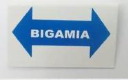 Plaqueta de Identificação de Alumínio - Bigamia