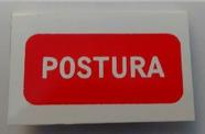 Plaqueta de Identificação de Alumínio - Postura