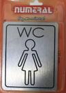 Plaqueta Luxo Wc Feminino