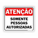 Plaquinha de Aviso / Sinalização / Acesso Restrito (15x20cm) AR05