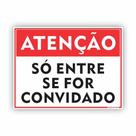 Plaquinha de Aviso / Sinalização / Acesso Restrito (15x20cm) AR10