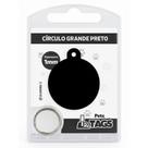 Plaquinha de Identificação Personalizada - Círculo Preto G
