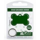 Plaquinha de Identificação Personalizada - Osso Verde G