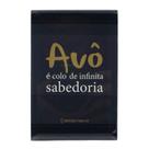 Plaquinha Decorativa de Vidro Avô Sabedoria 12x8cm Zona Criativa Presente Afetivo