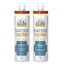 Plastica capilar Cristalização organica 1L Shampoo anti residuo 1L LGN COSMETICOS
