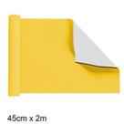 Plástico Adesivo Amarelo 2m x 45cm - GekkoFix