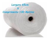 Plastico Bolha 65cm larg. x 100m comp.