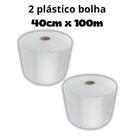 Plastico Bolha - Bobina 40 Cm X 100 M 25 Micras 2 Unidades Plastico Bolha - Bobina 40 Cm X 100 M 25 Micras 2 Unidades