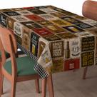 Plástico de Mesa Decorado Térmico Estampado Protetor de Mesa Plástico de Mesa Decorado Térmico Estampado Protetor de Mesa
