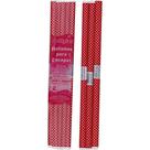 Plastico Para Encapar 2M 45Cm Bolinhas Vermelhas