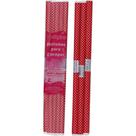 Plástico para Encapar 2M X 45CM - Estampa de Bolinhas Vermelhas, Pacote com 5 Plástico para Encapar 2M X 45CM - Estampa de Bolinhas Vermelhas, Pacote com 5
