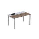 Plataforma de Trabalho 1 Pessoa 140x79,2 cm Pé Aço com Calha e Caixa de Tomada Plataforma de Trabalho 1 Pessoa 140x79,2 cm Pé Aço com Calha e Caixa de Tomada