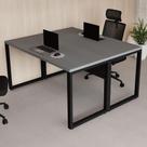 Plataforma de Trabalho 2 Pessoas 1,40m x 1,20m Pés Metal Escritório F5 Office Plataforma de Trabalho 2 Pessoas 1,40m x 1,20m Pés Metal Escritório F5 Office