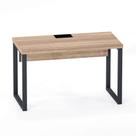 Plataforma Frontal Tubolar PE 40 Pandin 1,21 M Noce Naturale e Grafito