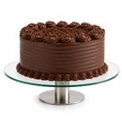 Plataforma giratoria vidro com base inox pezinho prato boleira bailarina 30cm vidro suporte multiuso mesa posta torta bo