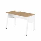 Plataforma Individual Trabalho Escritório com Caixa de Tomadas 150cm Industrial Macadâmia E Branco Plataforma Individual Trabalho Escritório com Caixa de Tomadas 150cm Industrial Macadâmia E Branco