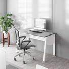 Plataforma Individual Trabalho Escritório com Caixa de Tomadas F5 Office 150cm Industrial Cinza Sagrado E Branco Plataforma Individual Trabalho Escritório com Caixa de Tomadas F5 Office 150cm Industrial Cinza Sagrado E Branco