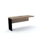 Plataforma Simples Complemento PE 40 Pandin 1,34 M Noce Naturale e Preto Plataforma Simples Complemento PE 40 Pandin 1,34 M Noce Naturale e Preto