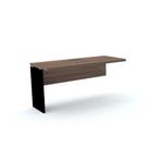 Plataforma Simples Complemento PE 40 Pandin 1,34 M Walnut e Preto