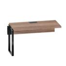 Plataforma Simples Complemento Tubolar PE 40 Pandin 1,20 M Walnut e Preto