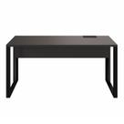 Plataforma Trabalho Individual com Caixa de Tomadas 135cm Industrial Executive Preto