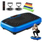 Plataforma Vibratória SoftGym com capacidade de 204 kg e faixas