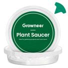 Platos para Plantas GROWNEER Transparentes 25 cm con 15 Etiquetas para Plantas x15 Platos para Plantas GROWNEER Transparentes 25 cm con 15 Etiquetas para Plantas x15
