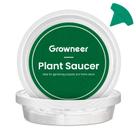 Platos para Plantas GROWNEER Transparentes de 20 cm con 15 Etiquetas para Plantas x15