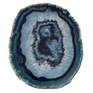 PLATTER ÁGATA AZUL SEM BANHO COM GEODO 21x18x1cm