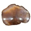 Platter Pedra Ágata Grossa Grande Natural 30 à 35cm Com Banho De Ouro Na Borda Platter Pedra Ágata Grossa Grande Natural 30 à 35cm Com Banho De Ouro Na Borda