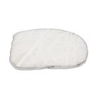 Platter Pedra Quartzo Branco de 20 à 24cm Com Banho De Prata Na Borda