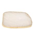 Platter Pedra Quartzo Branco de 20 à 25cm Com Banho De Ouro Na Borda