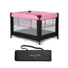 Playard Dream On Me Zazzy portátil com berço rosa com colchão