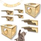 Playground para Gato 9pçs Área Externa Resistente Nichos e Prateleiras Montadas