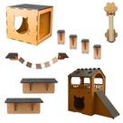 Playground Para Gato Completo 9 Peças MDF