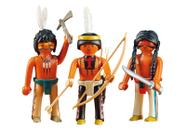 Playmobil Complemento 3 Figuras de Guerreiros Nativos Americanos
