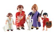 Playmobil Série Complementar Família Romana com 4 Figuras e Acessórios