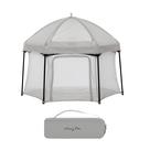 Playpen Dream On Me Onyx com dossel portátil, leve, cinza