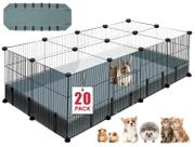Playpen VISCOO 20 Painéis para Animais Pequenos - com Tapete Impermeável Playpen VISCOO 20 Painéis para Animais Pequenos - com Tapete Impermeável