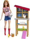 Playset Barbie Careers Chicken Farmer com boneca da moda
