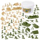 Playset BMC Toys Bucket of Army Women, 100 unidades com acessórios